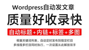 这个wordpress插件太强大！24小时全自动发布原创文章支持ai检测