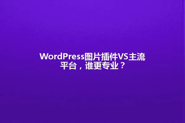 WordPress图片插件VS主流平台，谁更专业？ 一